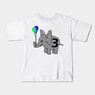 Baby elephant with balloons Kids T-Shirt